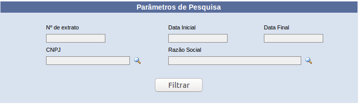 manutencao de extratos