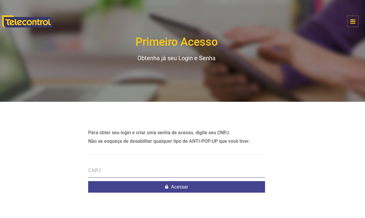 CNPJ da sua empresa